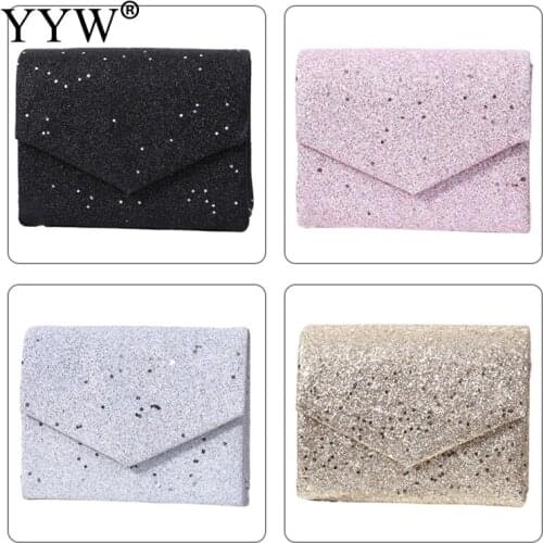 Small Sparkly Envelope Clutch Sequined Evening Bags Crossbody Clutches Shoulders Messenger Bag Women porte monnaie Party Purse