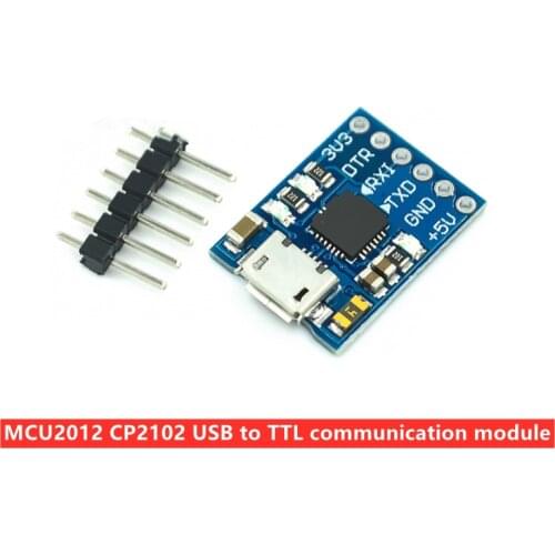 MCU2012 CP2102 USB to TTL communication module mini burner downloader