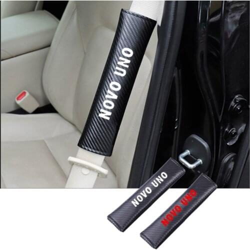 PU Fashion Car Seat Belt Cover Car Seat belt shoulder Pads For Fiat Novouno Novo uno