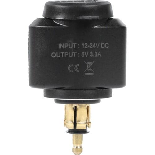 Motorcycle 3.1A Dual USB Charger for BMW Hella/DIN Powerlet Plug Power Outlet Adapter Fast Charging For Mobile Phones GPS Tablet