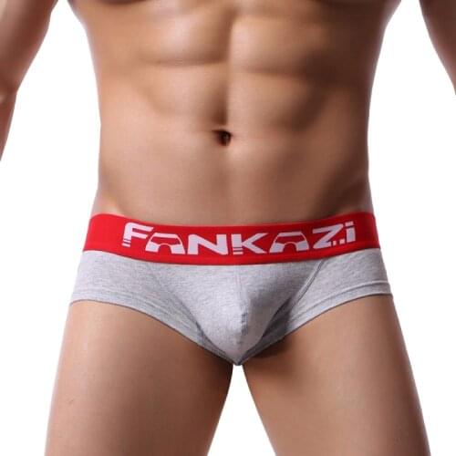 Mens Underwear Boxers Shorts Brand Cotton cueca U Convex Gay Sexy Boxer Underpants Short Bikini Panties