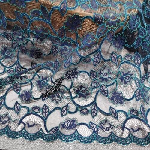 New high quality lace fabric Plants and flowers tissu Skirt cheongsam DIY handmade clothes costura material