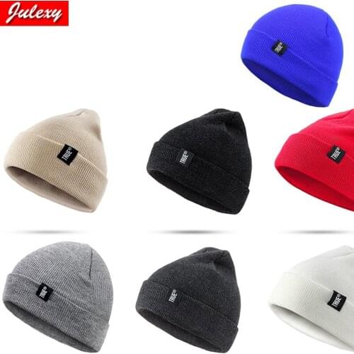 The New TRUE Autumn And Winter Mens And Womens Fashion Leisure Warm Woven Label Knitted Hat Ski Cap Set Head Patch Woolen Hat
