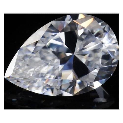 Wholesale Size 5x7mm White D Color VVS1 moissanites Pear cut shape Loose stone With Certificate