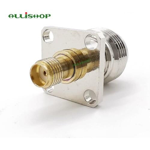 SMA to N Type Jack 4 hole panel mount o-ring SMA - N adapter SMA female to N female Jack adapter connector
