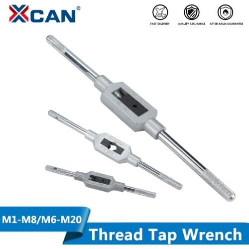 XCAN Adjustable Hand Tap Wrench M1-M8 M6-M20 Thread Screw Tap Drill Threading Tools