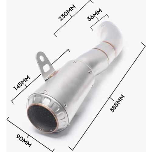Slip On For Yamaha R25 R3 YZF-R3 YZF-R25 MT-03 Motorcycle Exhaust Escape Modfied Laser Muffler Middle Connection Link Pipe