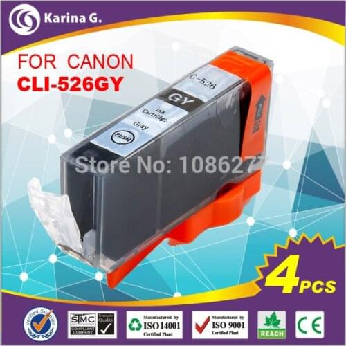 Compatible ink Cartridge for Canon MG8150 MG6150 cartridges for CLI-526GY 4PK
