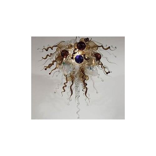 Modern New Design Luxury LED Light Source Indoor Art Deco Style Hand Blown Murano Glass Chandelier