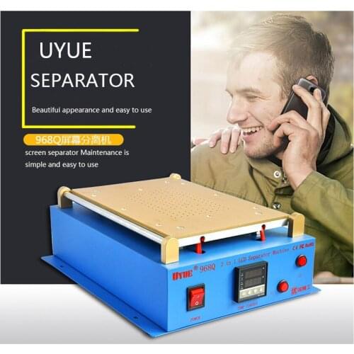 UYUE 968Q Build-in Dual Vacuum Pump Screen LCD Separator Split Screen Repair Machine for iPad for Samsung PC Repair Machine Kit