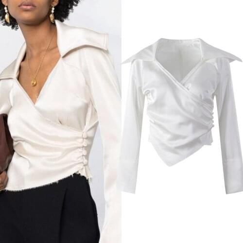 TUNJUEFS White Blouses