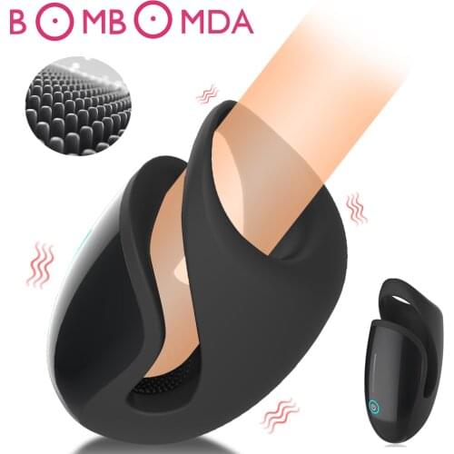 Penis Vibrator Sex Toys For Men 10 Speed Penis Trainer Male Masturbator Delay Ejaculation Stimulate Glans Vibrating Massager