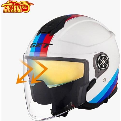 Four Seasons Motorcycle Helmet Dual-lens Helmet Anti-dazzling Lens Quick Removal Lens Fashion Unisex Off-road Riding Helmets