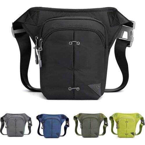 Rider Drop Leg Bag Waist Fanny Pack for Men Motorcycle Travel Assault Male Nylon Belt Messenger Cross Body Thigh Hip Bags