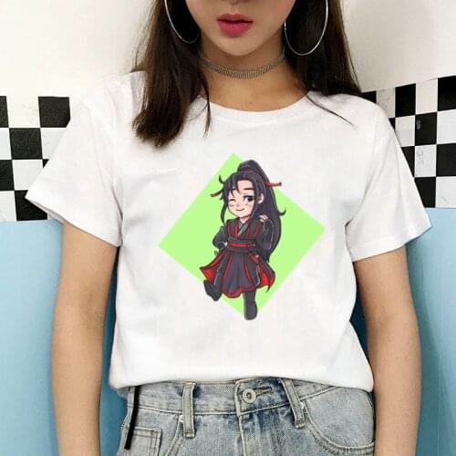 Anime Mo Dao Zu Shi Cosplay Tees Harajuku Oversized Tshirts For Women y2k aesthetic Wei Wuxian Lan Wangji tshirts Female