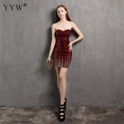 Women Sexy Off Shoulder Sequined Short Evening Dress Bling Backless Eleganta Female Party Bodycon Dresses Robe Soiree Vestidos