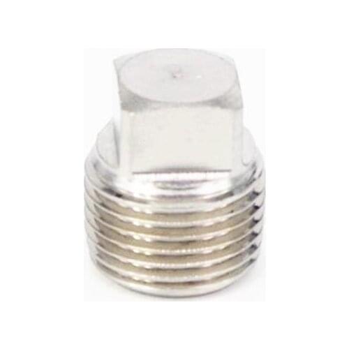 3/8" NPT Male 304 Stainless Steel Hex Head Plug End Cap Water Gas Oil