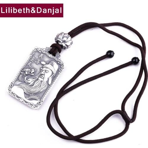 7 Styles Necklace Pendant S999 Sterling silver Buddha Portrait Lotus Dragon Fish Jewelry For Women Men 2021 Collares Mujer P03