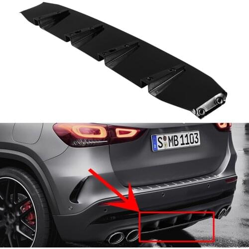 Car Rear Bumper Splitter Lip Body Kit Spoiler Diffuser for Mercedes Benz GLA180 GLA200 GLA220 GLA250 GLA35 GLA45 AMG H247 2020