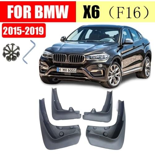 Mud flaps for BMW X6 f16 Mudguards Fender BMW X6 Mud flap splash Guard Fenders Mudguard car accessories Front Rear 4 pcs