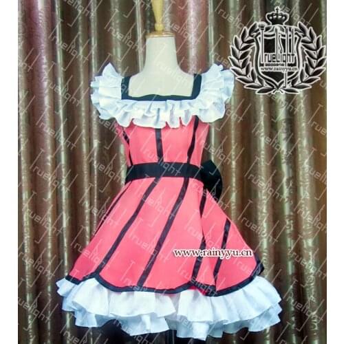 Black Butler Wendy Cosplay Costume pink Dress with accessory
