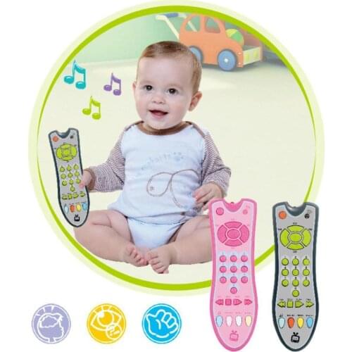 Baby Simulation TV Remote Control Kids Educational Development Toys Baby Home English Learning Aids with Music Children Gifts