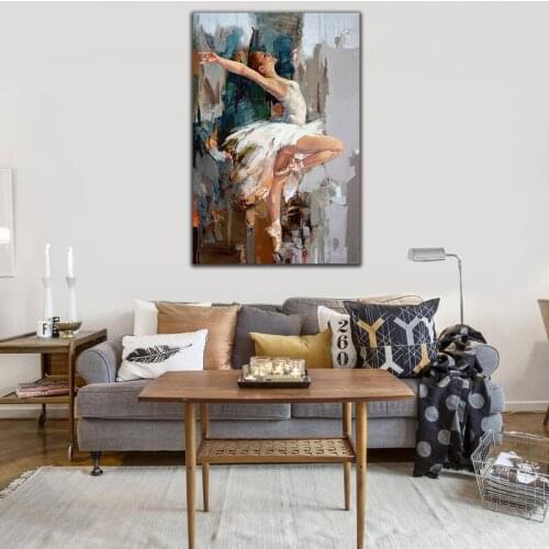 DIY colorings pictures by numbers with dancer picture drawing Relief painting by numbers framed Home