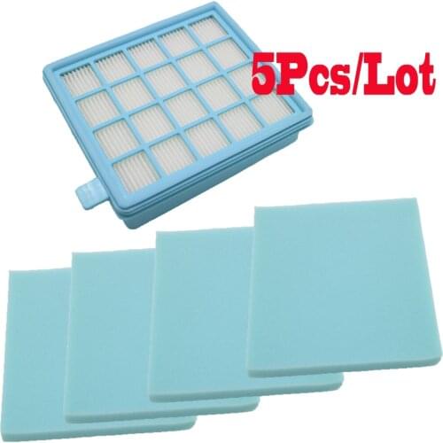 5pcs/lot Filter Mesh HEPA FILTER BUFFALO-MISTRAL For Philips Vacuum Cleaner FC8470 FC8471 FC8472 FC8473 FC8474 FC8476 FC8477
