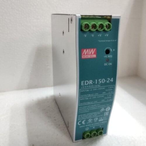 Mean Well EDR-150-24 meanwell DC 24V 5.2A/115VAC/125W 6.5A/230VAC/156W Single Output Industrial DIN RAIL Power Supply