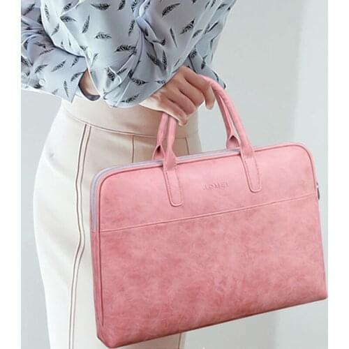 Fashion Pu Leather Women Handbag 15.6-inch Waterproof Briefcase,female Shoulder Notebook Bag, Laptop Bag, Business Commuter Bags