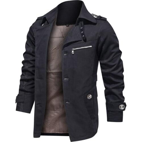 MusLotus Men's Trench Coats
