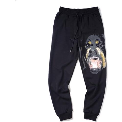 New Novelty luxury High 19ss cotton Rottweiler Dog Comfortable classic Paisley 4 white Casual Pants Sweatpants #m30