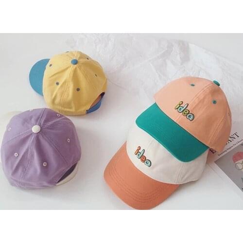 New Lovely Letters Embroidery Baby Hat Summer Kids Boys Girls Baseball Hats Cotton Peaked Cap Autumn Outdoor Casquette Sun Hats