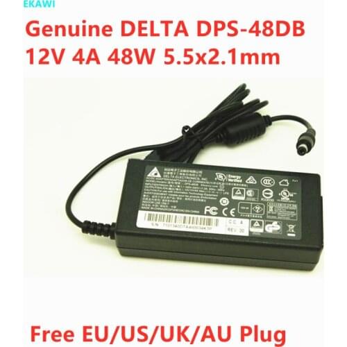 Genuine DELTA DPS-48DB 12V 4A 48W AC Adapter For Dahua Hikvision POE Monitoring Surveillance Video Recorder Power Supply Charger