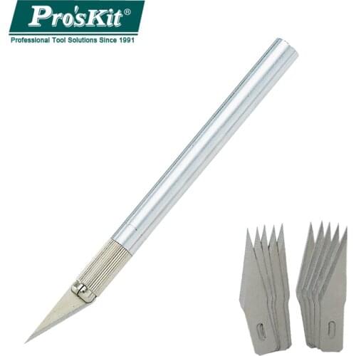 Proskit 8PK-394B Precision Carving Knife Blades Wood Engraving Craft Sculpture Cutting PC Phone Repairing DIY Knife Tool
