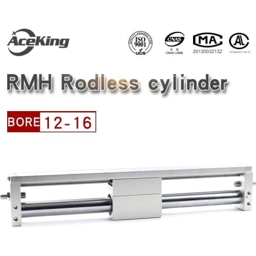 RMH Magnetic coupling rodless cylinder RMH10/16x50X100X150X200X250X300X350X400X450X500-S RMH10X50S RMH12X50S RMH10X100S