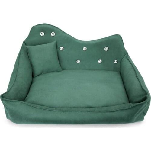 Pink Pet Home With Pillow Chihuahua French Bulldog Terrier Dog Sofa House Nest Sleeping Cushion Green Kennel Goods