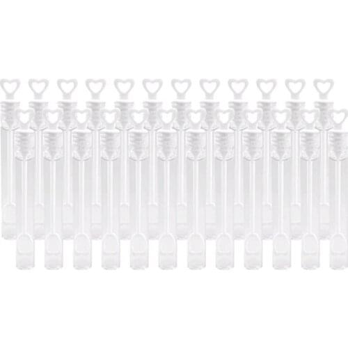 Pack of 48 Bubble Wedding Bubbles With Heart-Shaped Handle for Weddings Golden Wedding Anniversary Party Birthday or Watering