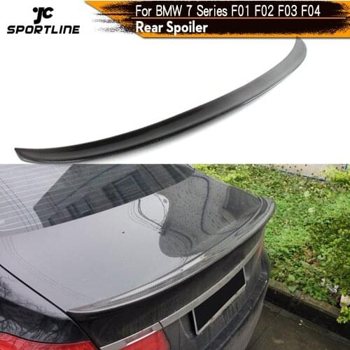 Car-Styling Carbon Fiber Rear Trunk Spoiler Lip Wing For BMW 7Series F01 F02 740i 750i 2010-2013