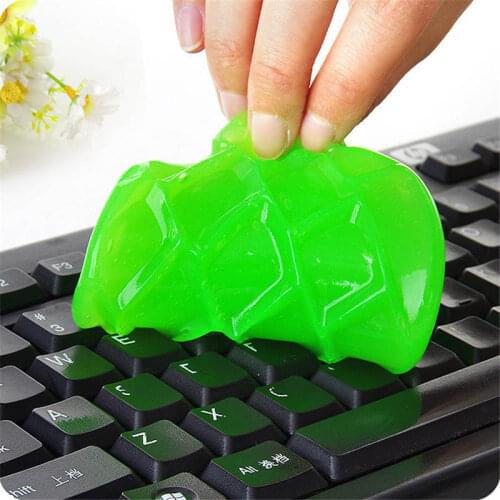 1 Pcs Cleaning Sponge Car Accessories Magic SlimeNovelty Funny Toy Glue Slime Dust Funny Toy Cleaning Glue Slime For Keyboard