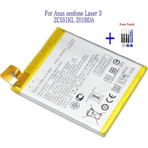 1x New High quality 3000mAh C11P1606 Replacement Battery For Asus zenfone Laser 3 ZC551KL Z01BDA / BDC + Repair Tools kit