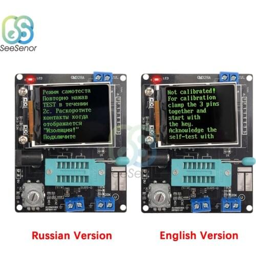 2021 New GM328A Transistor Tester Diode Capacitance ESR Voltage Frequency Meter PWM Square Wave Signal Generator DIY Kit