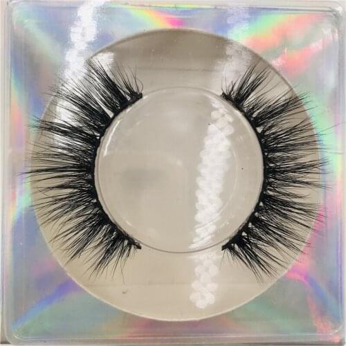 3D mink lashes 100% handmade lashes Siberian mink lashes are not irritating 15mm natural eyelashes