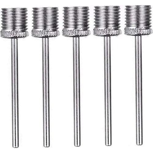 5pcs Inflating Needles Football Basketball Air Pump Nozzle Pins Stainless Steel Air Needles Ball Inflatable Tool