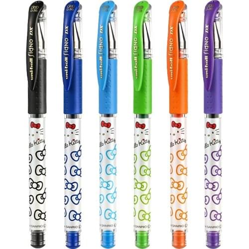 6Pcs Japanese Uni Limited Version UM-181 Neutral Pen 0.38mm Large Capacity Smooth Signature Cartoon Cute Student Stationery