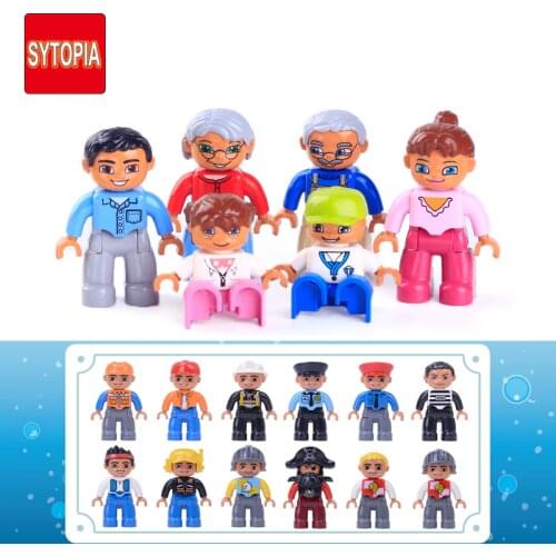 Active Figure Character Compatible with Big Size Blocks Kid Building Blocks Toys High Quality City Friend Gift