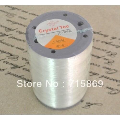 Free Shipping 0.5/0.6mm 1094Yard/lot (1000Meter) Crystal Elastic Beading Cord - High Quality For DIY Jewelry Marking