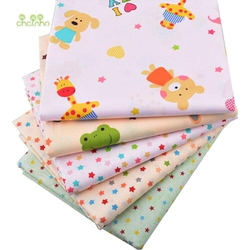 Clearance Sale, 5pcs/Lot,Twill Cotton Fabric Patchwork Tissue Cloth Of DIY Quilting Sewing Baby&Children Sheets Dress Material