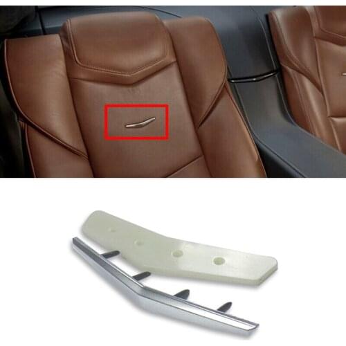 For Cadillac SRX ATS XTS XT5 CT6 Escalade 23267944 Car Accessories Interior Posher Cabin Leather Seat Wave Crest Badge