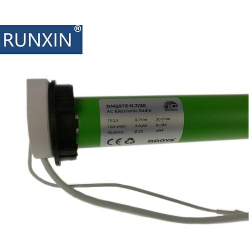 DM25TE, DOOYA tubular motor and remote controller and install brackets, for Dia. 38mm tube